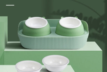 Pet Cat Bowl Ceramic Food Bowl Protect Cervical