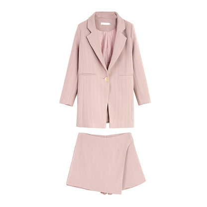 Women's Fashion Skirt Suit – Elegant Two-Piece Office and Casual Outfit