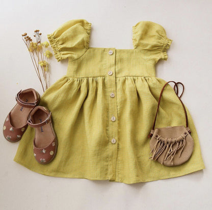 Puff Sleeves, Princess Dress, Girl Dresses, Square