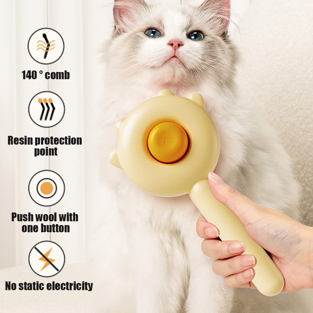 Pet Hair Cleaner Brush Cat Grooming Brush With Release
