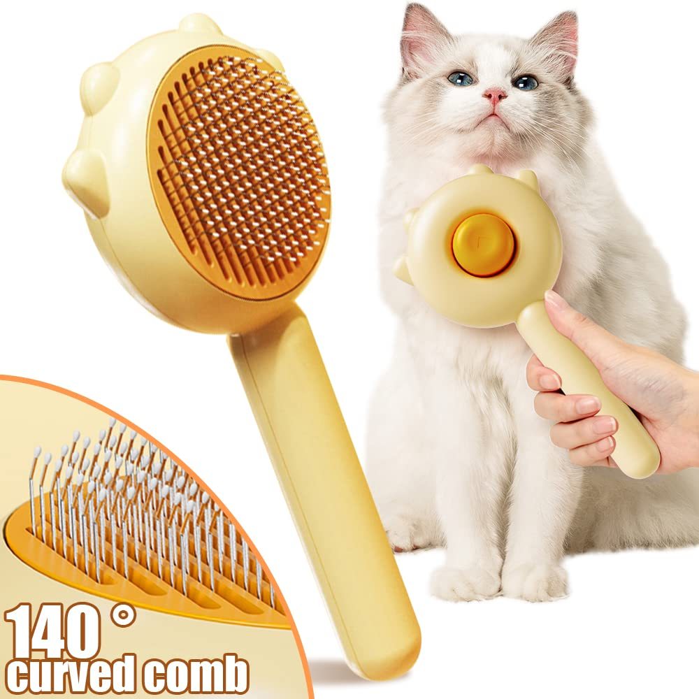 Pet Hair Cleaner Brush Cat Grooming Brush With Release