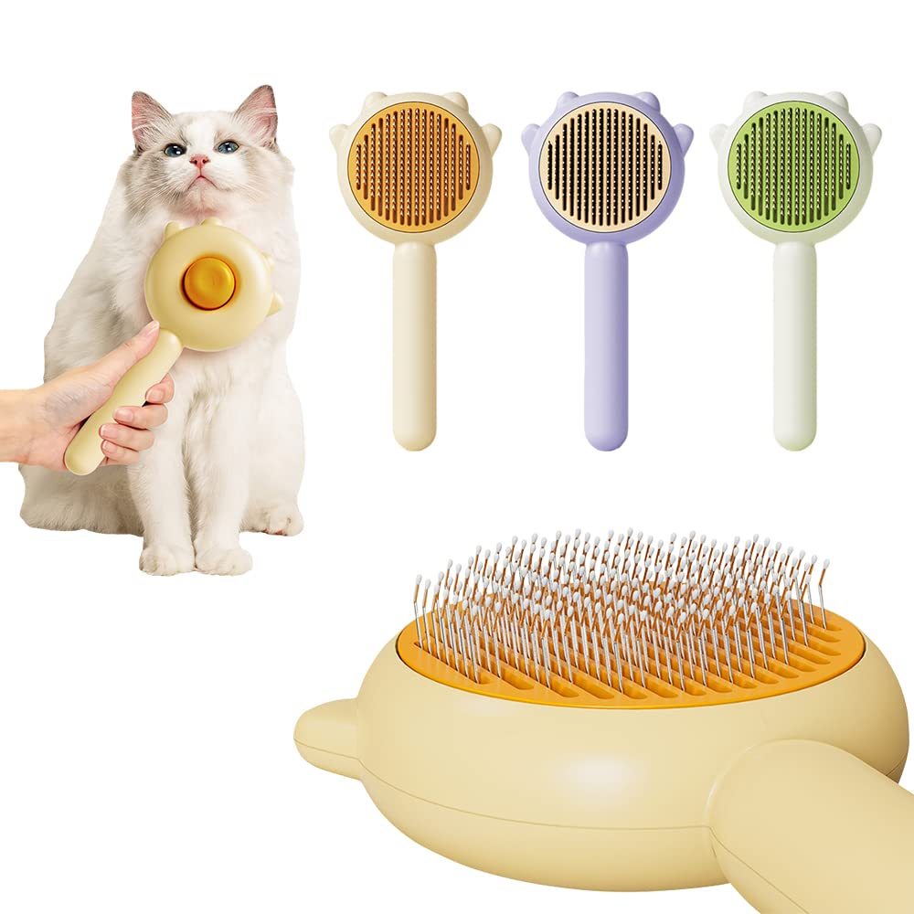 Pet Hair Cleaner Brush Cat Grooming Brush With Release