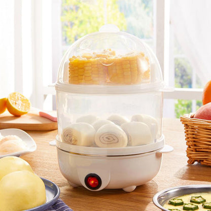 Double Layer Egg Poacher Household Multifunctional