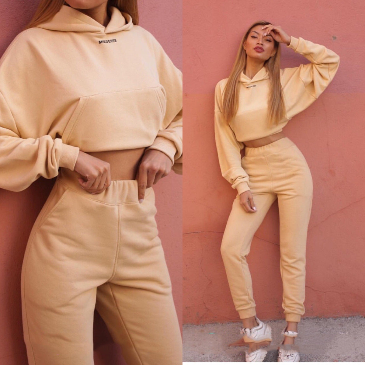 Women's Sports and Leisure Suit – Comfortable Two-Piece Activewear Set