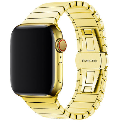 One Bead Bamboo Joint Butterfly Clasp Stainless smart Watch