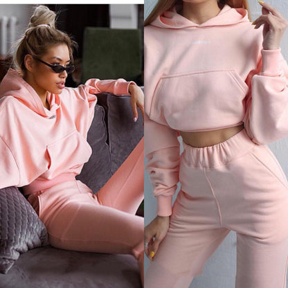 Women's Sports and Leisure Suit – Comfortable Two-Piece Activewear Set
