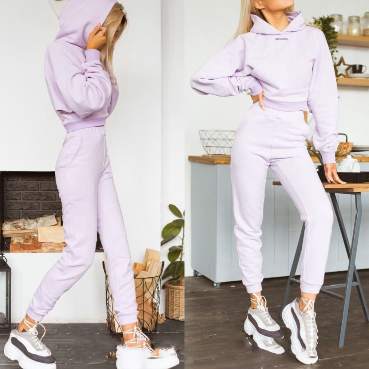 Women's Sports and Leisure Suit – Comfortable Two-Piece Activewear Set