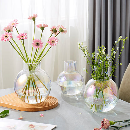 New Ball Colorful Transparent Glass Vase Ornament