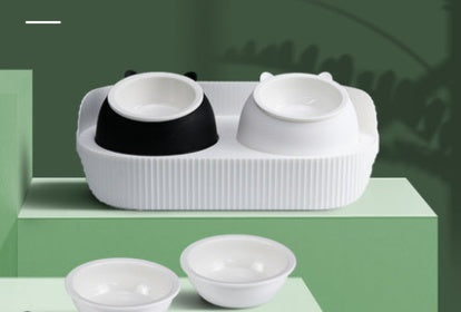 Pet Cat Bowl Ceramic Food Bowl Protect Cervical