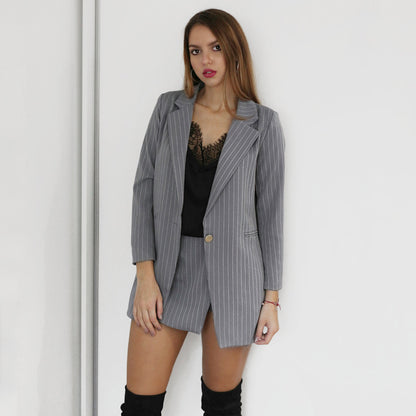 Women's Fashion Skirt Suit – Elegant Two-Piece Office and Casual Outfit