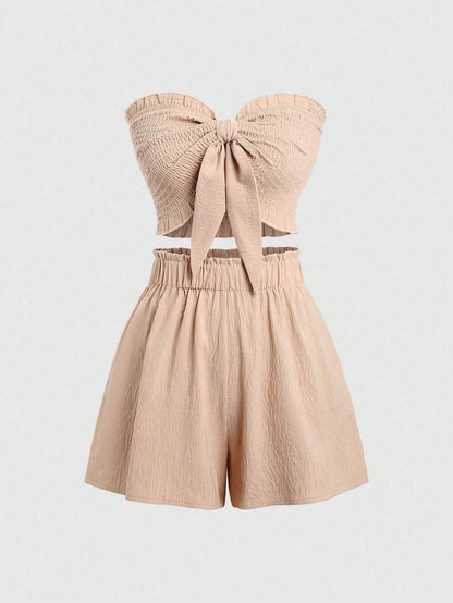 Two Piece Clothes Set With Wrapping Top Summer Co Ordbeach Co Ordfestival Co Order