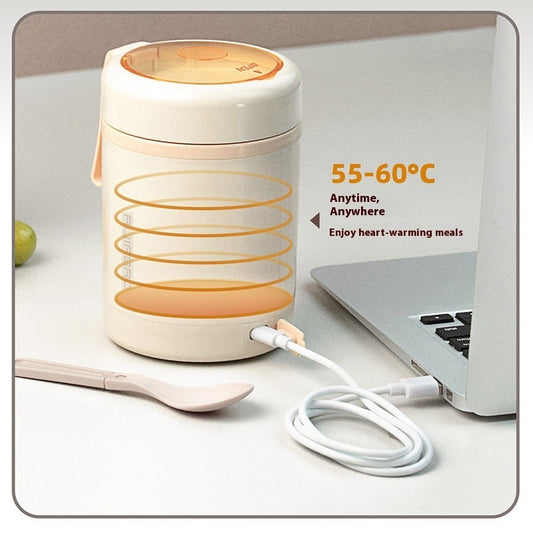 Stainless Steel Office Worker Can Heat Breakfast Cup