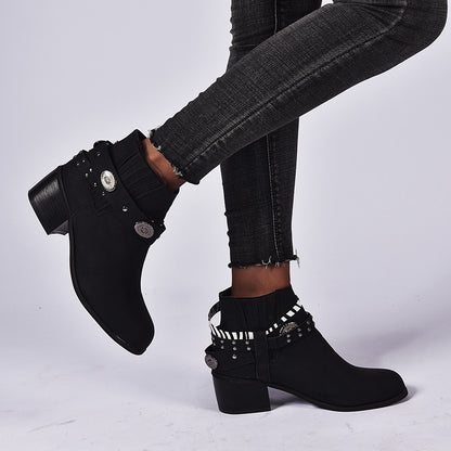 Vintage Women's Shoes Ladies Fashion Single Shoes