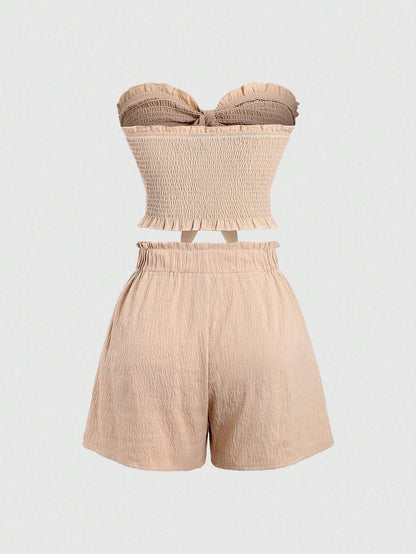 Two Piece Clothes Set With Wrapping Top Summer Co Ordbeach Co Ordfestival Co Order