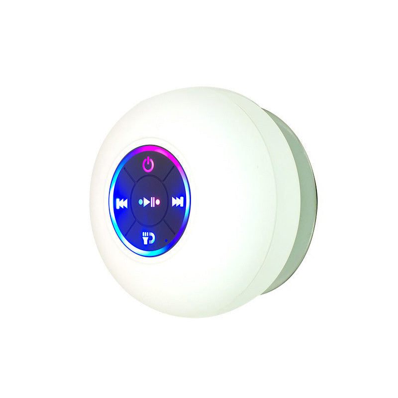 Big Suction Cup Waterproof Bluetooth Speaker LED