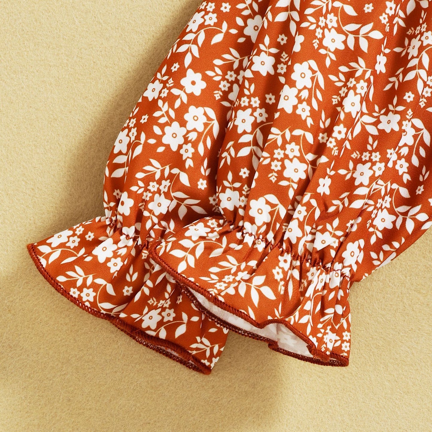 Infant Autumn Floral Chiffon Butterfly Cute Pastoral Style