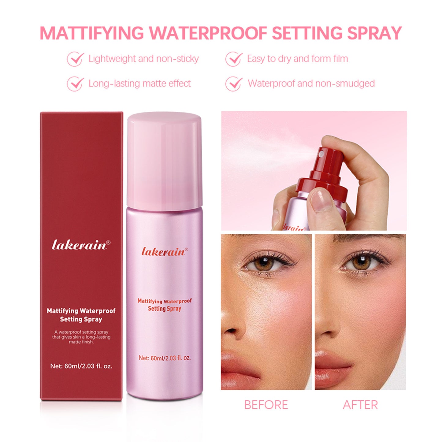 Makeup Mist Spray Long-lasting Matte Makeup Effect