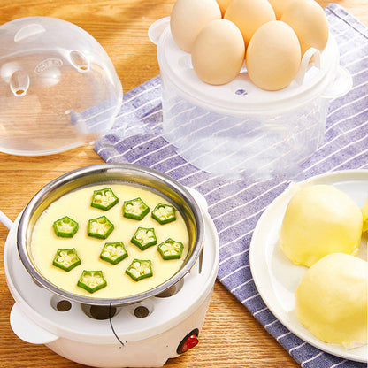 Double Layer Egg Poacher Household Multifunctional